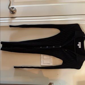 Black long sleeve bodycon dress